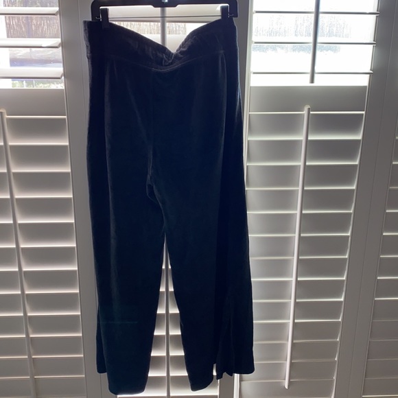 Lululemon black velour wide leg pants - Picture 2 of 8